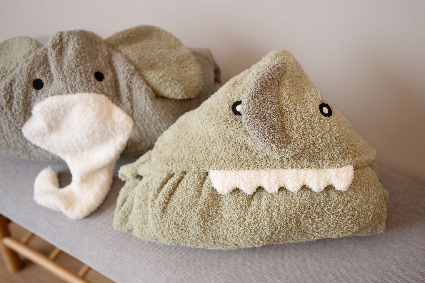 Mint Dino Durable Towel